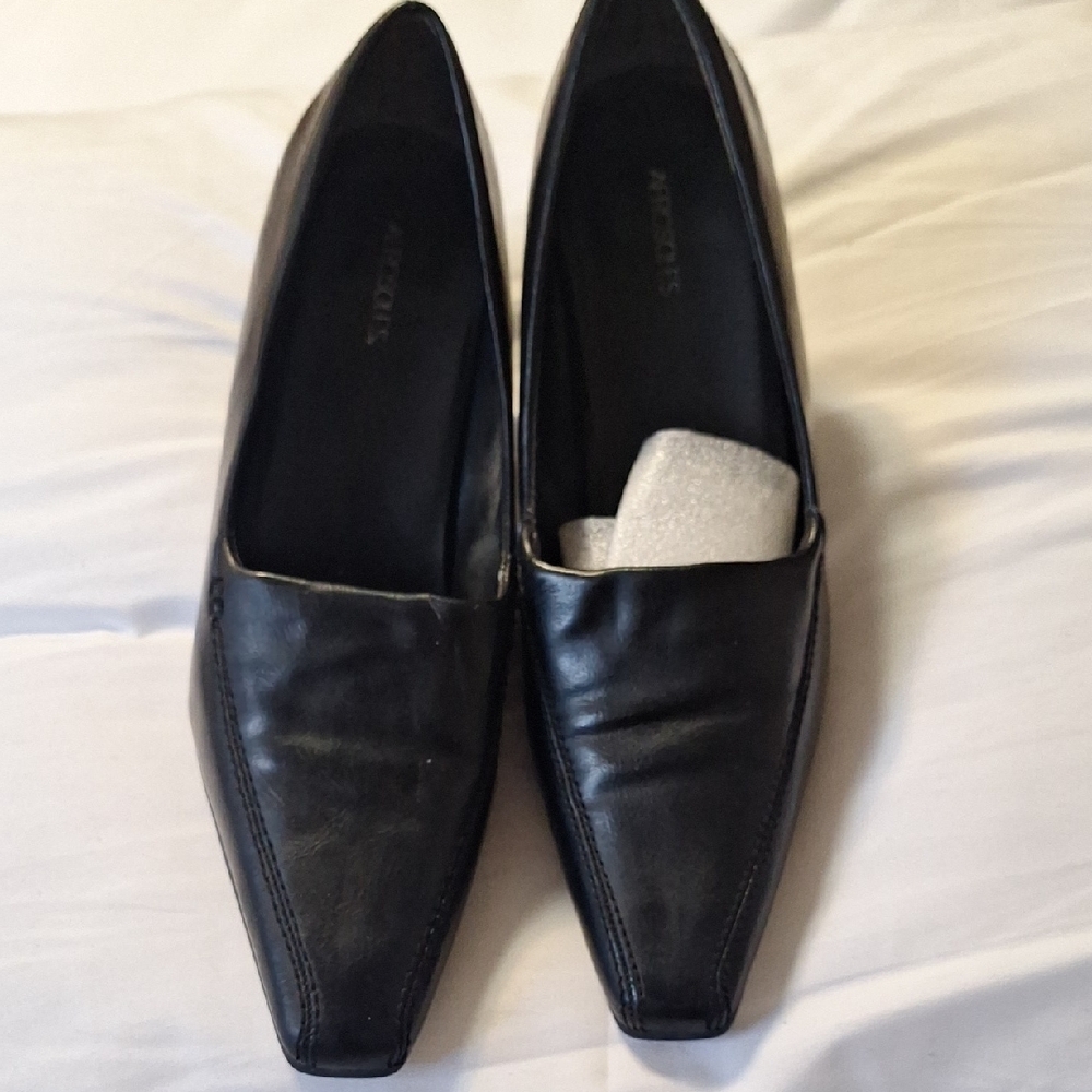 Black Leather Loafers